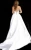 Import Cheap Off white long strapless tie back fitted waist wedding ballgown from China