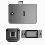Embedded Fingerprint Smart Lock, Fingerprint Unlock Cabinet Drawer Lock, Double Door Household & Apartment Cabinet Locks