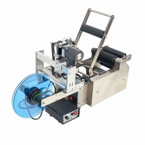 Round bottle labeling machine with Electric  reciprocating automatic code printer
