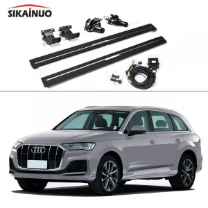 Power side step electric running board retractable aluminum foot pedals waterproof for Audi Q7