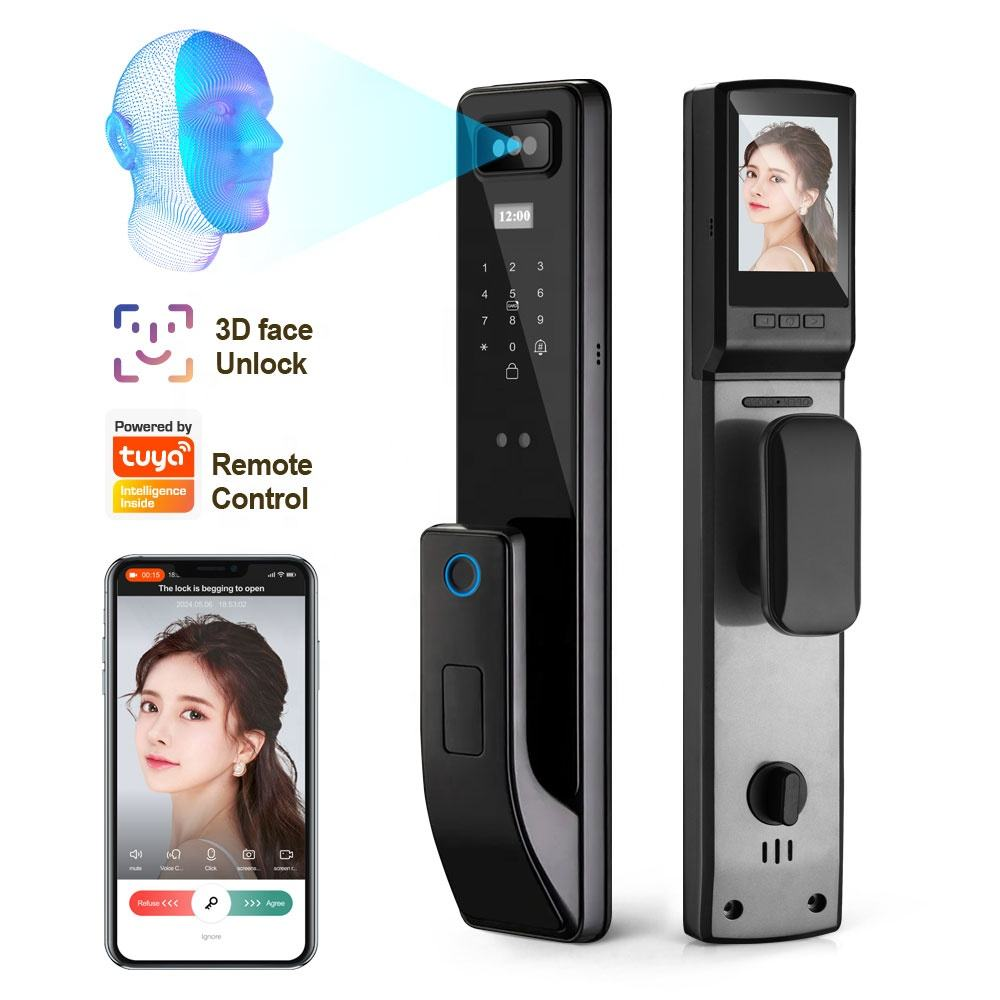 Buy Tuya Smart Wifi Fingerprint Digital Door Lock With 3d Face from ...