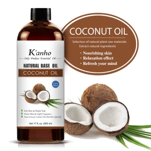 Kanho 100% natural plant extract Base oil Private brand OEM/ODM service coconut oil