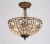Import Antique Bronze Flush Mount Ceiling Lamp European Crystal Chandelier from China