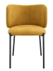 Dining Curved Back Stainless Steel Legs Dining Room Chair