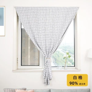 Curtain fixed with Velcro, hole-free curtains, mcrofiber fabric curtain