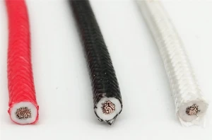 300C fiber glass single core heater cable/ Electrical heat tracing cords, high temperature wire 0.12-200mm²