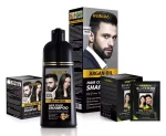 Black Hair Shampoo Sachet or Bottle Packing 5 Minutes Hair Colorant Cover Grey Hair No Irritation No Stain Skin