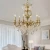 Import French Style Decorative Living Room Brass Crystal Led Chandeliers Pendant Lights from China