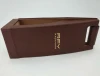 1 Bottle Special Design Cardboard Paper Wine Package Box With Leather