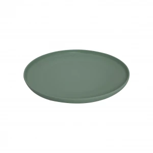 10 Inch Eco friendly Bamboo fiber Round Dinner Plate Solid Color