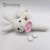 Import 100%  Cotton Handmade Amigurumi Crocheted Bunny Toys with Sound Rattle, Manual Yarn Knitting Infant Baby Sound Toy from China