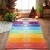 Import 100% Cotton Rainbow Beach Yoga Blanket Camping Mat 75*150cm from China