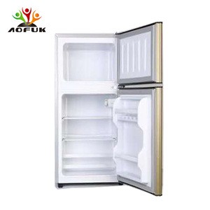 106L Upper  frozen  and  lower refrigerated  Double doors Refrigerator  For Home Hotel Use