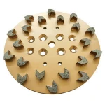 10inch 20 Arrow Segments Diamond Grinding Head Plate Concrete Grinding Disc for Concrete Floor Grinders