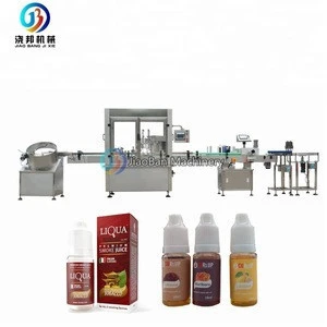 10ml 30ml JB-YX2 Automatic small e liquid bottle filling capping and labeling machine