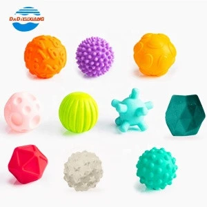 10pcs Early Educational Toys Super Soft Develop Baby&#39;s Tactile Senses Toy Textured Multi Ball Set For Baby