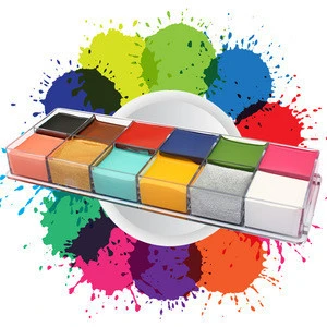 12 color body painting drama special effects makeup paint rainbow face paint body oil paint
