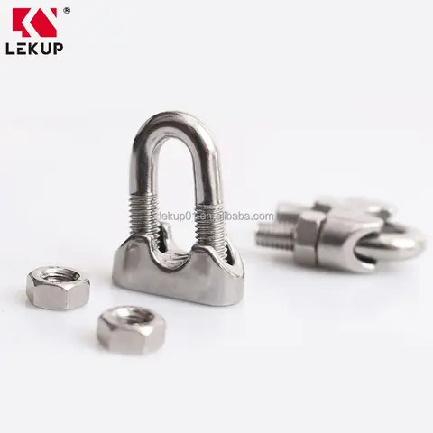 Buy 1/2 Inch M12 Wire Rope Clip 304 Stainless Steel U Bolt Saddle ...