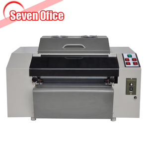 12 inch single-roller desktop spot small uv coating machine mini uv coater and laminating machine with glossy and pattern roller