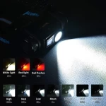 1200 Lumens 10 Modes High Power Red Safety Light Head Lamp Torch Outdoor HeadUSB Rechargeable LED Headlamp flashlight