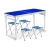 Import 1.2M Portable outdoor foldable table With 4 pieces chair Aluminum alloy Picnic table Height adjustable to 56cm/70cm/80cm from China
