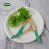 12PK Disposable Biodegradable wooden cutlery fork spoon knife for dinner