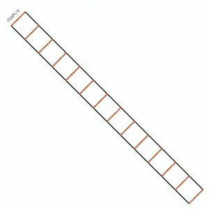 14-Rung foldable speed training agility ladder