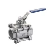 1/4&quot; 3 Piece Body SS304 NPT Stainless Steel Ball Valve