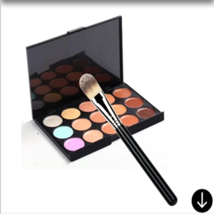 15 Colors Contour Face Makeup Concealer Palette + Powder Brush cosmetic set