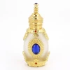 15 ml gold double-sided colored stone glass perfume bottle,factory custom perfume bottle