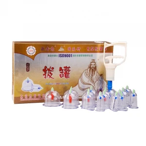 16 Cups Medical Hijama Professional Equipment Pump Apparatus Massage Suction Cup Set Vacuum Cupping 2 Years Class I TUV