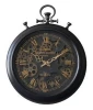 19.7&quot; 50cm patent european style metal frame pocket watch shape moving gear wall clock