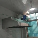 1m 2m 3m Stainless Steel  Wall mounted LED lighting Kitchen Range Hood Cover For Kitchen Chimney Filter
