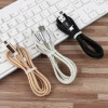 1m Nylon braided Flex I Phone 2.0 Fast Charging Cheap Type C Micro USB Charger Data Cable