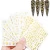 Import 1pcs Bronzing Gold 3D Nail Sticker Decals Geometry Blooming Flower Tree Leaf Adhesive Slider Tip Manicure Decoration from China