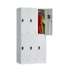 2 doors steel locker cabinet wardrobe with drawer metal storage for school house gym