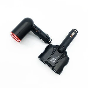 2 Sockets Cigarette Lighter Splitter dual port QC3.0+5V2.4A USB car chargers with 12V 24V car cigarette lighter Power Adapter