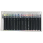 20 Colors Watercolor Brush Marker Pens Water Coloring Brush,Color Nylon Real Felt Tip Brush Pens ,Watercolor Brushes Set
