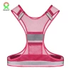 2016 new design women pink reflective clothing for running
