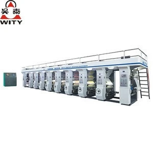 2017 high speed high precision YAD-A Series automatic 8 color rotogravure printing machine price