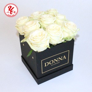2018 Foursquare wholesale luxury romantic beautiful flowers gift box in stock