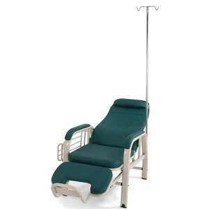 2018 hot sale hospital clinic chair with transfusion rod