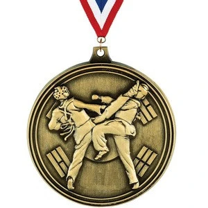 2018 Wholesale Metal award Taekwondo marathon finisher custom 3D medal sport cheap