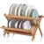 Import 2019 customized bamboo drying rack eco-friendly dish rack with cover from China