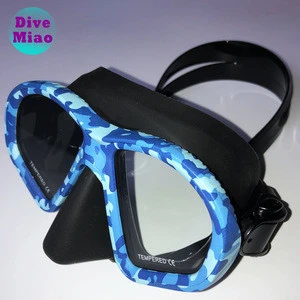 2019 Newest Blue camo dive Mask spearfishing Mask