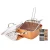 Import 2020 Amazon Trend As Seen on TV Non-Stick Aluminum Square Saucepan Fry Pan Copper Color Aluminum Frying Pan Set from China