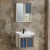 Import 2020 China modern aluminum white mirror cabinet bathroom vanity toilet furniture bathroom cabinet with ceramic wash sink from China