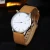 Import 2020 hot sale No logo simple wholesale men&#39;s leather quartz watch custom logo men&#39;s fashion large dial watch oem watch from China