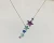 Import 2020 New Luxury jewelry set necklace fashion copper micro diamond multi-color  Pendants five star necklace from China