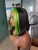 Import 2020 new style green hair frontal  and black hair weft  short straight  synthetic front lace wig Glueless Heat Resistant fiber from China